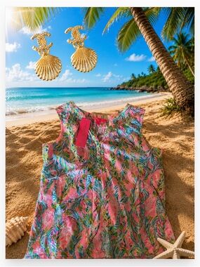 Lilly Pulitzer Essie Top resort beach luxury bridal shower NWT